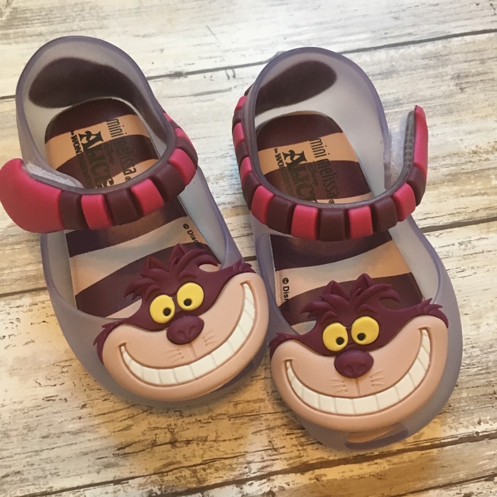 New Mini Melissa Clear Cheshire Cat Maryjanes
